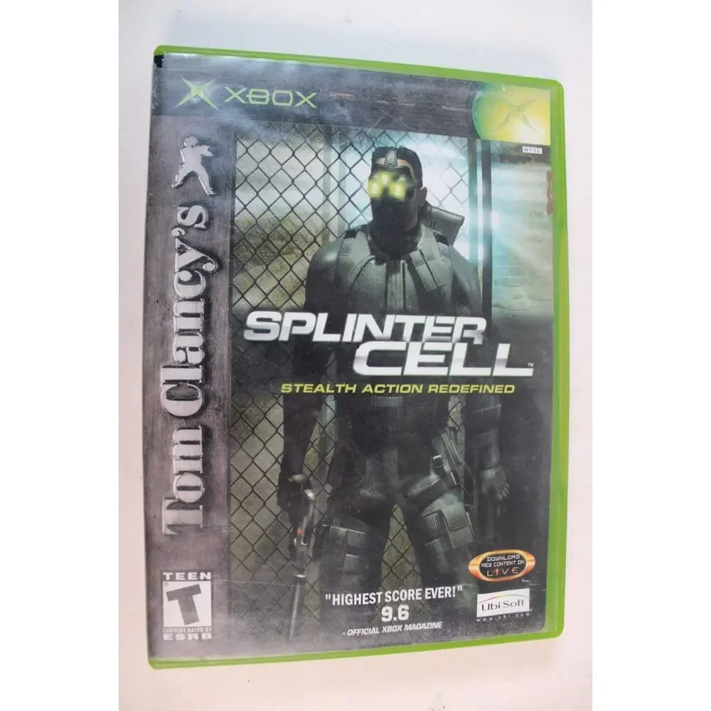 Tom Clancy's Splinter Cell (Microsoft Xbox, 2002) Authentic, tested/works
